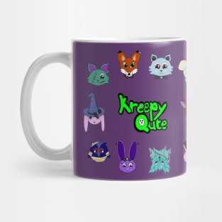 The KreepyQute Gang: a collection of undead animals Mug